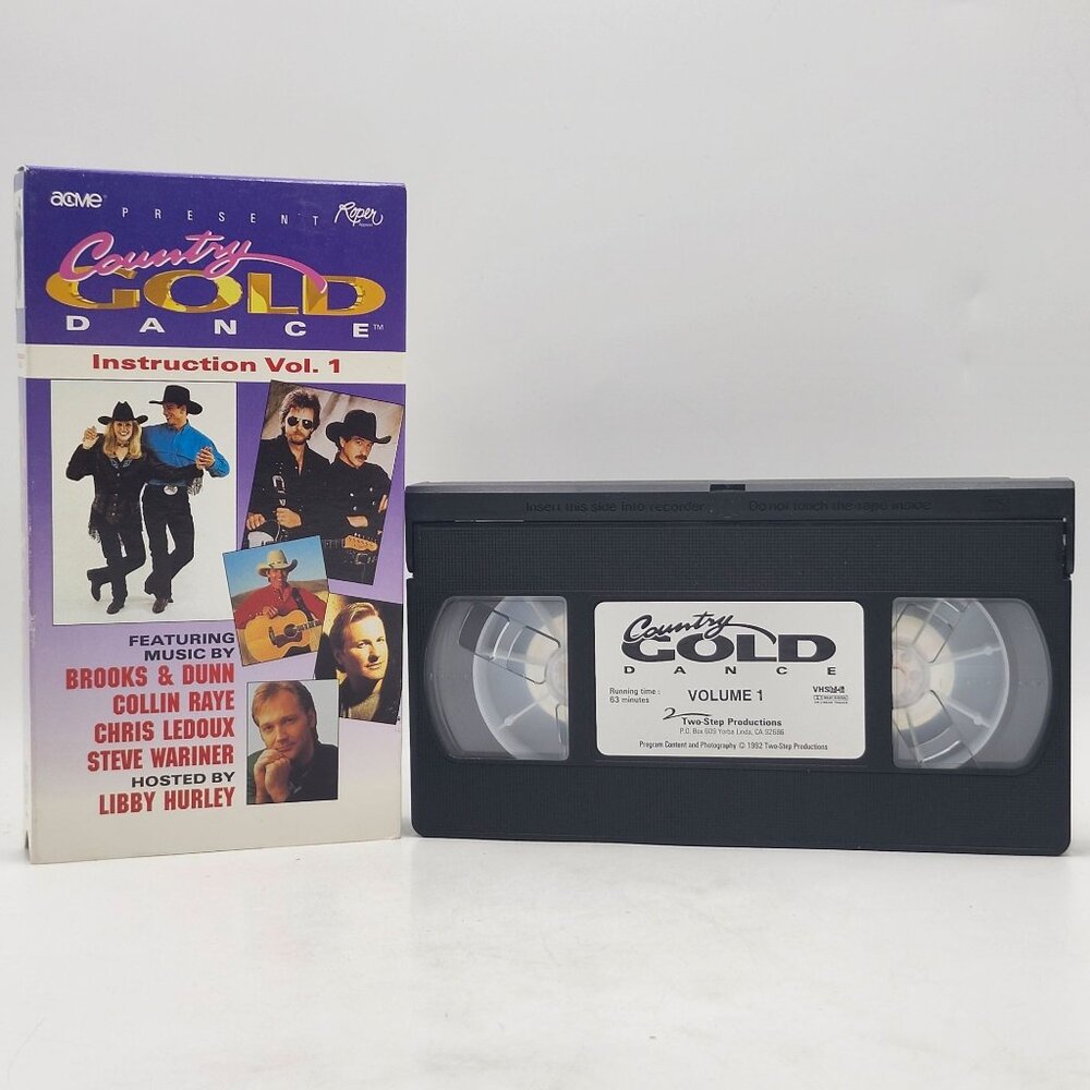 Country Gold Dance Instruction Vol 1 VHS Tape 1992 Two-Step Productions